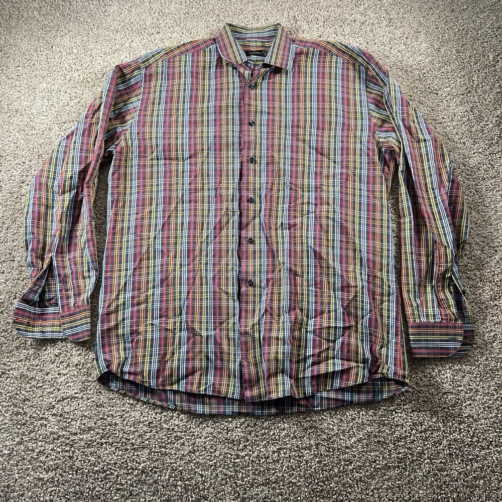 Vintage 90s Streetwear St Croix Shirt‎ Mens XL Plaid Button Down Classic Casual